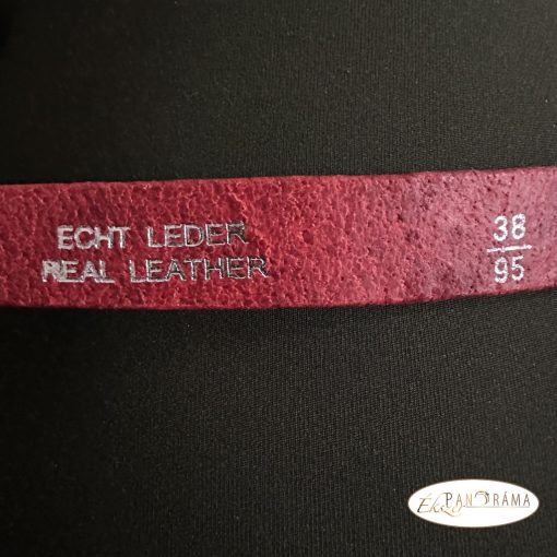 Ajándékcsomag valódi bőr női öv ünnepi fülvevalóval