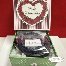 Ajándékcsomag valódi bőr női öv ásvány karkötővel