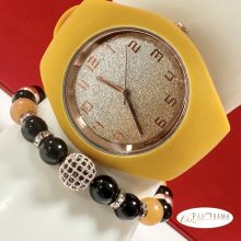 Női ékszeróra órakísérő karkötővel szettben