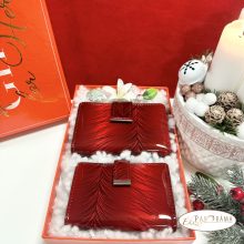 Ajándékcsomag Női valódi bőr pénztárca kártyatartóval