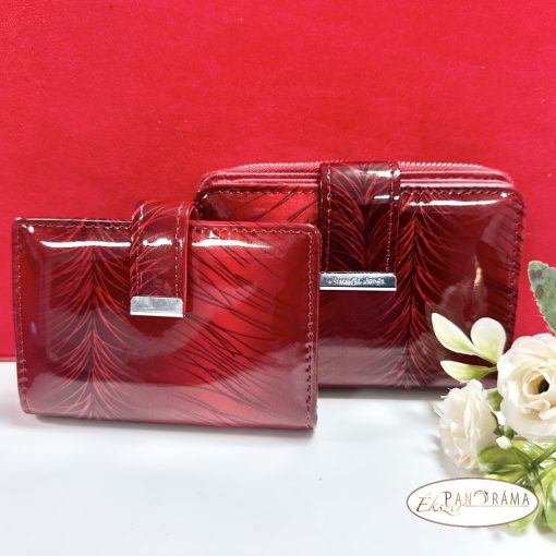 Ajándékcsomag Női valódi bőr pénztárca kártyatartóval