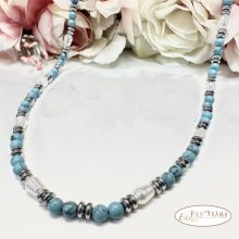 ÁSVÁNYKŐ NYAKLÁNC  - Türkiz