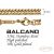   BALCANO - Double Curb / Nemesacél dupla pancer karkötő18K arany bevonattal - 6 mm
