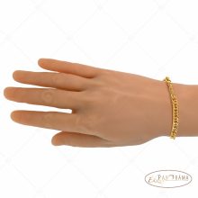 BALCANO - Double Curb / Nemesacél dupla pancer karkötő18K arany bevonattal - 6 mm