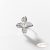 GIOYES Ródium Plated virág gyűrű -Pearl