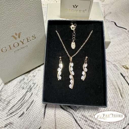 GIOYES 24K Gold Plated, antiallergén szett- Csillogó hullám