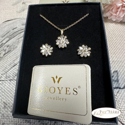 GIOYES 24K Gold Plated, antiallergén szett- Fény virágai