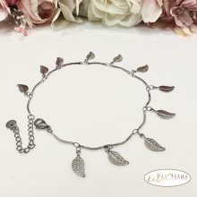 Bokalánc, karlánc Nemesacél medálokkal - leaves