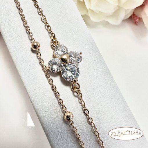 18K Gold filled Bokalánc - Kristályos 