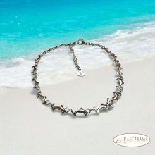 Nemesacél bokalánc- Dolphins