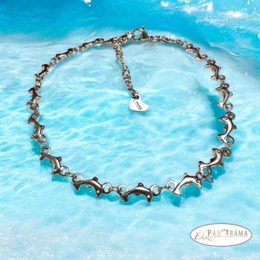 Nemesacél bokalánc- Dolphins