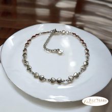 Nemesacél bokalánc- Hearts