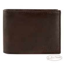  Ajándék készlet, pénztárca, irattartó és kulcstartó, valódi bőrből-Leonardo Verrelli barna