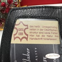  Valódi bőr pénztárca Rfid védelemmel- Női Money Maker Black