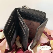 Bőr pénztárca RFID védelemmel - Money Maker Black
