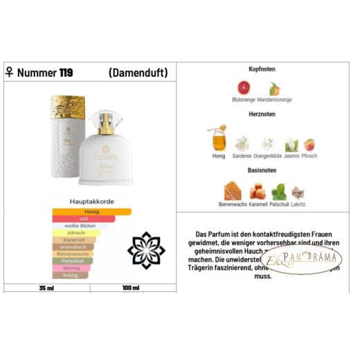 Női parfüm 30% eszenciával  - CHOGAN 3119 - 30 ml