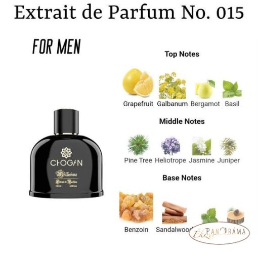 Férfi parfüm 30% eszenciával  - CHOGAN 15 - 70 ml 