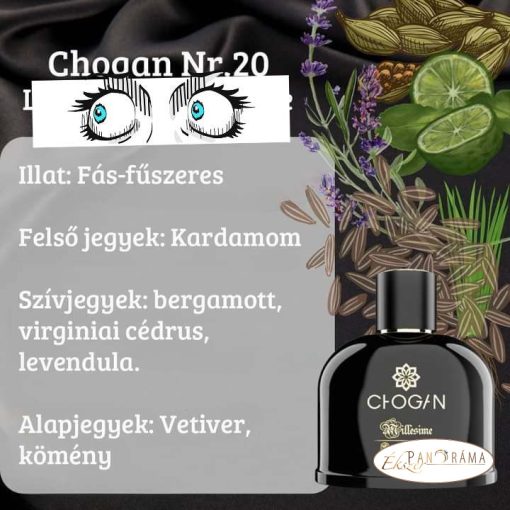 Férfi parfüm 30% eszenciával  - CHOGAN 20 - 3 ml 