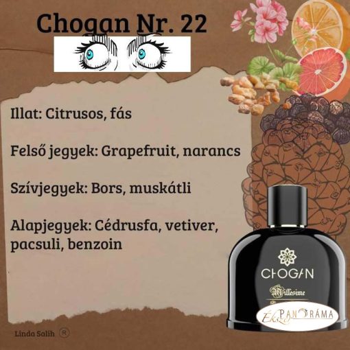Férfi parfüm 30% eszenciával  - CHOGAN 22 - 3 ml 