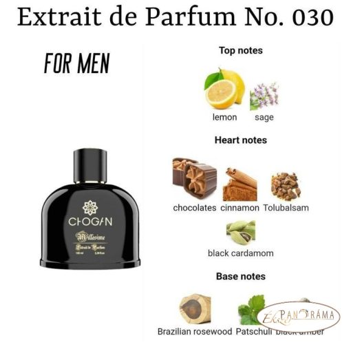 Férfi parfüm 30% eszenciával  - CHOGAN 030 - 70 ml 
