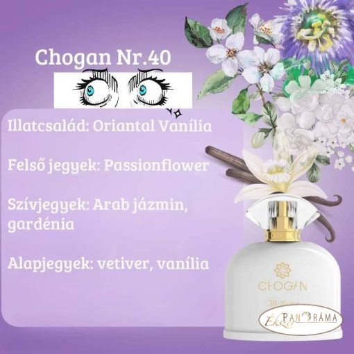 Női parfüm 30% eszenciával  - CHOGAN 040 - 15 ml 