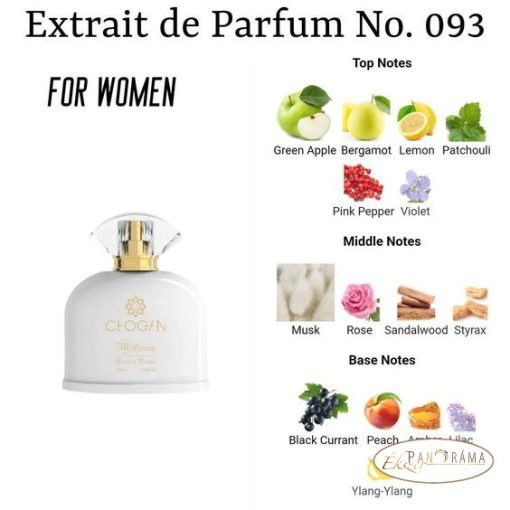 Női parfüm 30% eszenciával  - CHOGAN 393 - 30 ml 