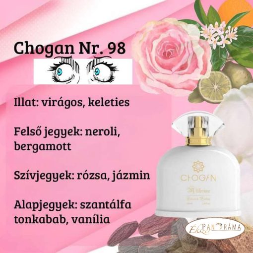 Női parfüm 30% eszenciával  - CHOGAN 398 - 30 ml 