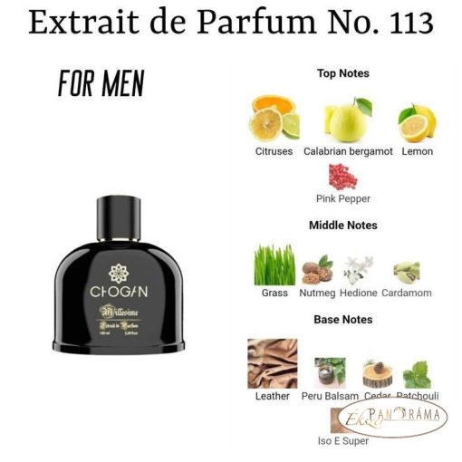 Férfi parfüm 30% eszenciával  - CHOGAN 113 - 70 ml 