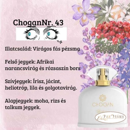 Női parfüm 30% eszenciával  - CHOGAN Olfazeta Liaison Rose 154 (043) - 70 ml 