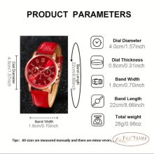 Női Geneva karóra  -  Piros