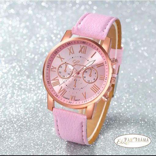 Női Geneva karóra  - Rózsaszín