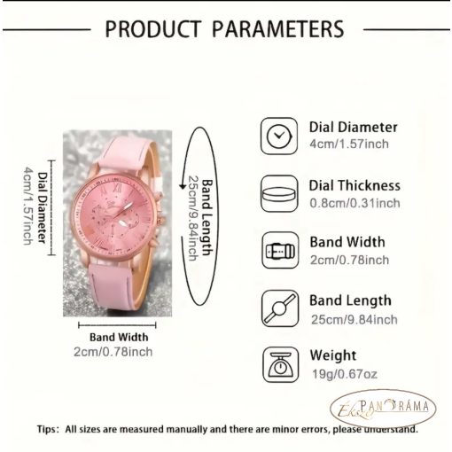 Női Geneva karóra  - Rózsaszín