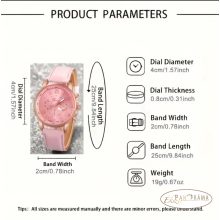 Női Geneva karóra  - Rózsaszín