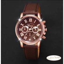 Női Geneva karóra  - barna