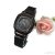 Ékszeróra  mágneszáras  fém szíjjal - fekete 