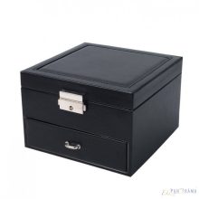 Ékszertartó doboz (zárható) fekete