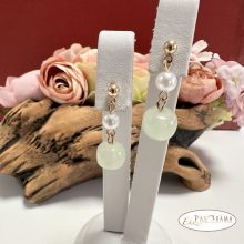  18K színű gyöngy  fülbevaló - Erica