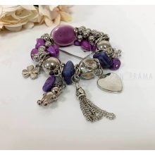 Női, gumis divat karkötő- Violina