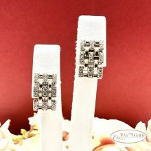 White Gold Filled, antiallergén kapcsos fülbevaló  - Dana