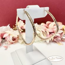  Antiallergén 18K Gold Filled szögletes “karika” fülbevaló  - Donna 40