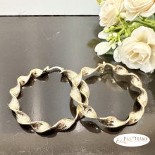  14K Gold Filled csavart karika fülbevaló - Melani 3