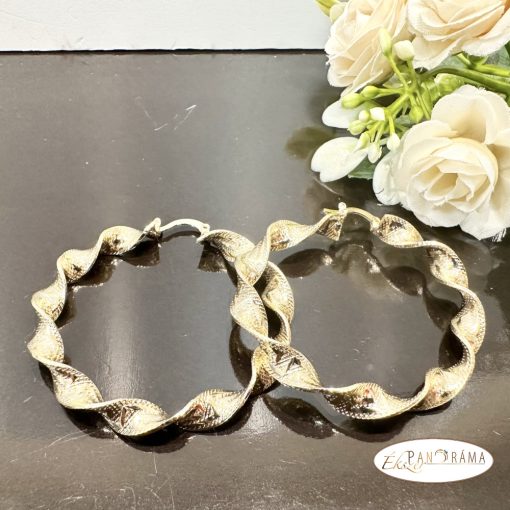  14K Gold Filled csavart karika fülbevaló - Melani 3