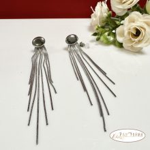  Acél alapú Gold Filled lógós  fülbevaló - Eliza white