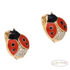   Antiallergén, 18K Gold Filled kapcsos fülbevaló  - Katica big