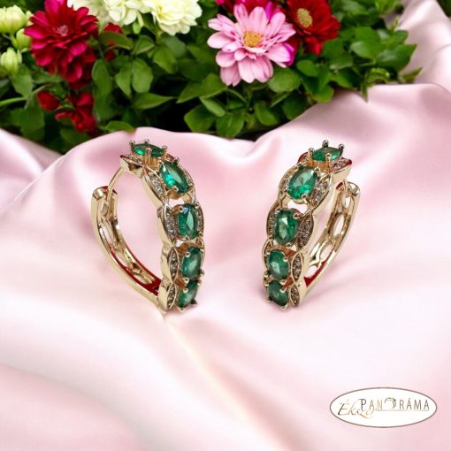  18K Gold Filled fülbevaló - Peacock