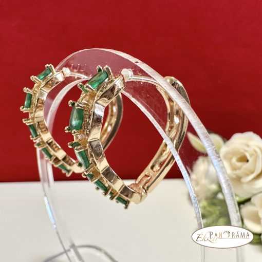  18K Gold Filled fülbevaló - Peacock