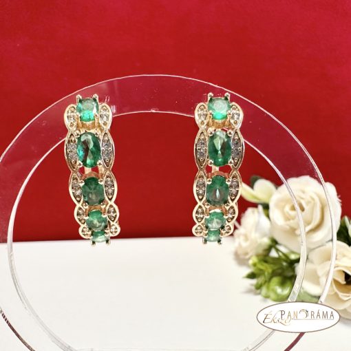  18K Gold Filled fülbevaló - Peacock