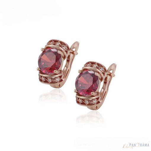  Fülbevaló  Rose Gold Filled  Aziza Violet