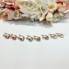  18k Gold Filled csillogó kristályos fülbevaló - Emily crystal