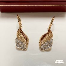  18K Gold Filled fülbevaló és nyaklánc szett  - Melani